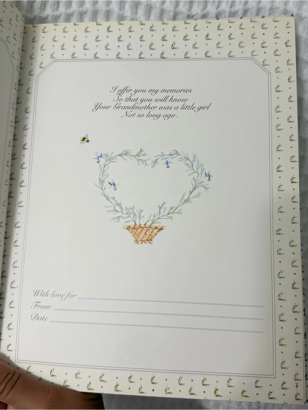Vintage 1983 Grandmother Remembers Heirloom Journal